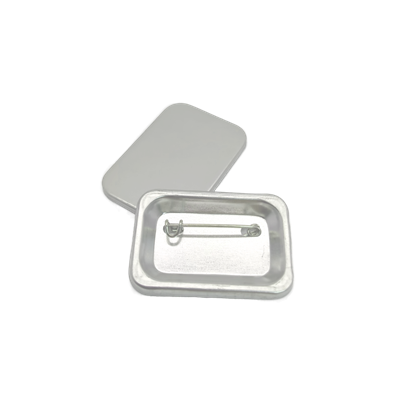 Заготовка прямоугольного закатного значка 28*40 мм. металл