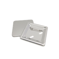 Заготовка квадратного закатного значка 58*58 мм. металл